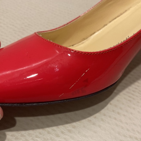 Kate Spade Patent Leather Pump in Red. - Picture 13 of 13